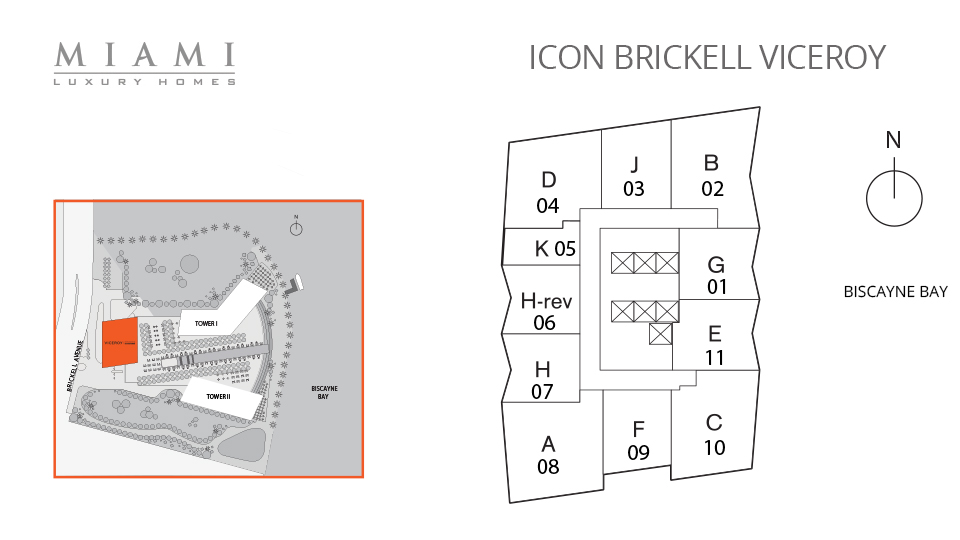 Icon Brickell Viceroy Sitemap